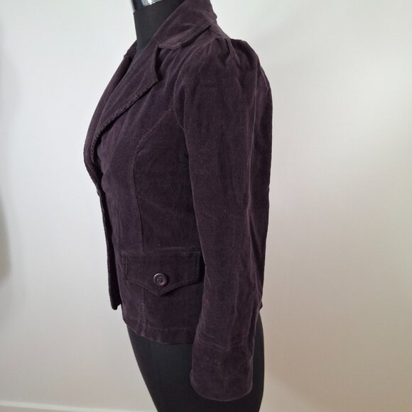 Vintage Costa Blanca Purple Cotton Corduroy Utility Blazer Jacket Sz M  Casual - Picture 4 of 15
